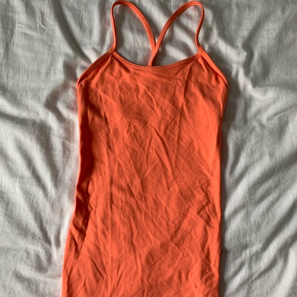 Lululemon neon orange tank top - Picture 2 of 3